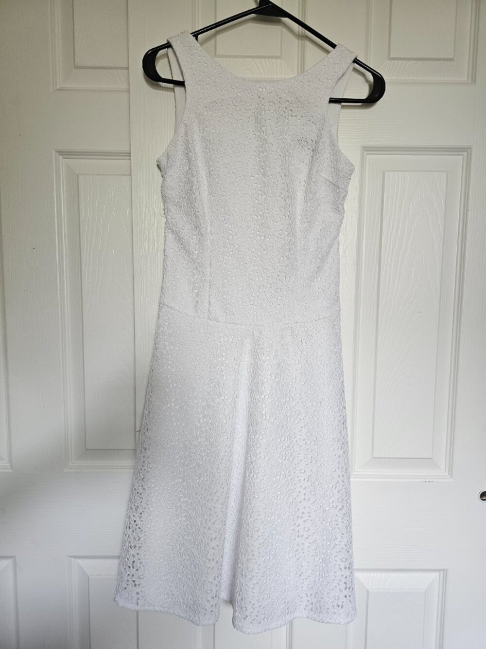 B. Darlin White Lace Fit & Flare Dress – Size 3/4